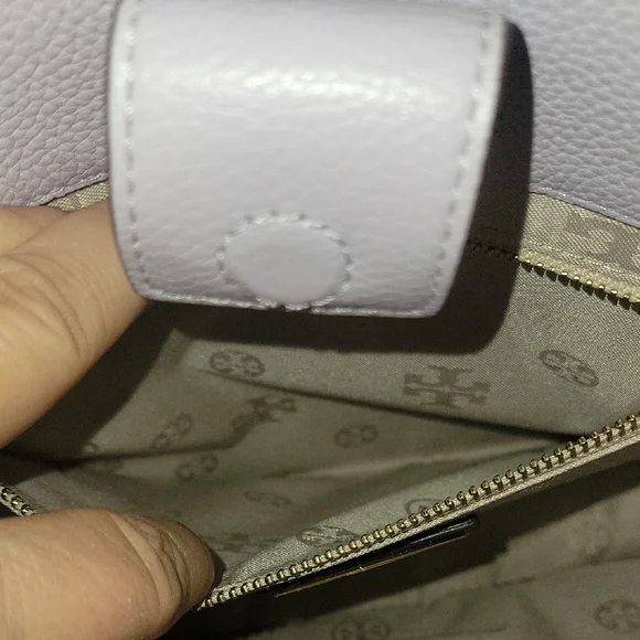 Tory Burch Carter Top Handle Lavender Satchel - Picture 8 of 11